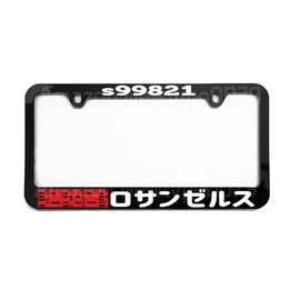 Generic License Plate Frame, Blade Officer K’s Spinner Runner, Tag Cover, Car Frame, Auto Accessories, Cool Decoration, for USA & Canada License Plate Frame, Black, EntNew12008