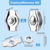 Pack of 25 Wire Rope Clips M2, Rope Clamp 7