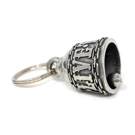 Live to Ride Motorcycle Biker Bell Accessory or Key Chain for Luck