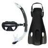 Aqualung Nabul Snorkeling Set, Black, Large/X-Large