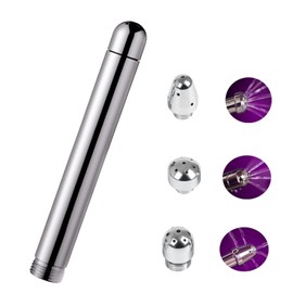 MEYILA Anal Wash Nozzle Aluminum Bend Groove Shower Nozzle Kit, Travel Shower Nozzle for Men & Women