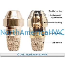 Fits GE Genteq Oil Burner Nozzle Delavan 1.10 GPH 60 Degrees Hollow Cone A H AH NS PL USA