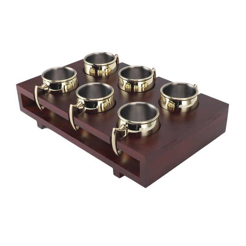 6Pcs Mule Mug Holder Set Sturdy Hammered Cocktail Drink Beer