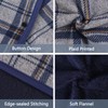 forestfish Wearable Blanket Poncho With Pockets And Buttons, Flannel Shawl