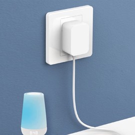 Adapter Power Cord Replacement for Hatch Baby Rest, Rest+ and Rest Mini Sound Machine, Barrel Style 5V 2A White AC Supply Charger- UL Listed