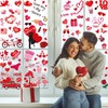 Valentines Day Decor Window clings 10 Sheet for Glass Windows
