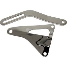 Compatible / Replacement for Ford Small Block OEM Style ALTERNATOR Bracket Set - Chrome