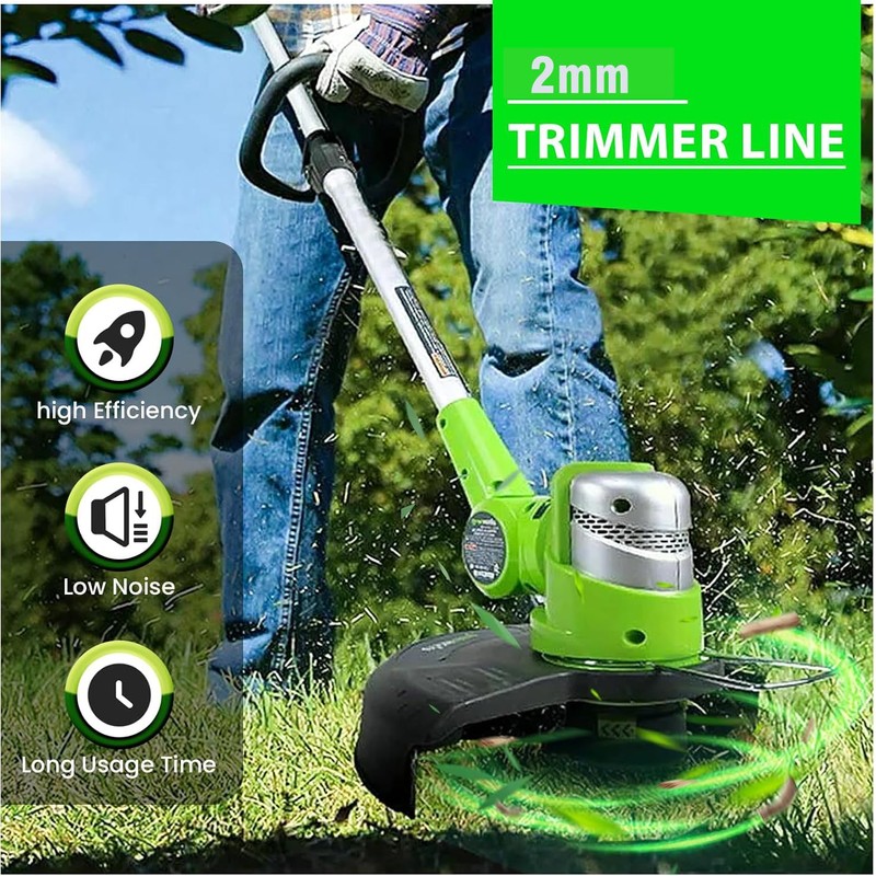 String Trimmer Line, 2mm Round Grass Trimmer String Cord, Professional