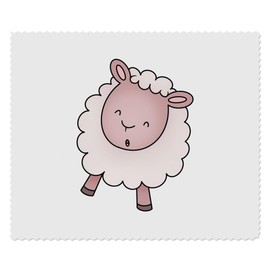 2 x 'Dancing Lamb' Microfibre Lens/Glasses Cleaning Cloths (LC00032541)