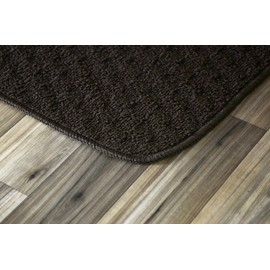 Garland Rug Town Square Area Rug, 18-Inch by 30-Inch, Mocha