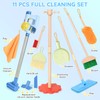 Dreamon Wooden Toddler Cleaning Set - 11Pcs Kids Cleaning Toy
