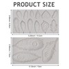 2 Pcs Peacock Feather Silicone Fondant Mold for Cupcake Topper