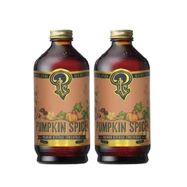 Portland Syrups Pumpkin Spice - Drink Mix for Exceptional Cocktails, Sugar Syrup for Drinks, Simple Syrup for Coffee, Mocktails, Baking, 12 oz, Pack of 2