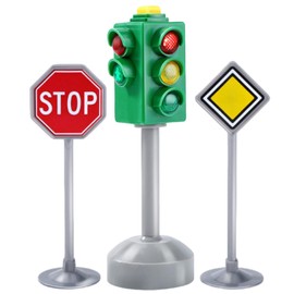 Traffic Signal Light Toy, Traffic Signal Stop Light Model Toy, Simulation Road Light Safety Traffic Maker Crosswalk Signal Model Toy, Traffic Toys for Kids Toddler Toys
