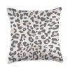 Chic Blush Pink & Gray Leopard Animal Print Pattern Throw