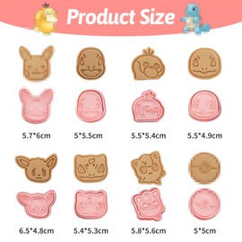 Pack of 8 cookie cutters