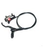 Zoom_ HB-875 Hydraulic Disc Brake Front Rear 750mm 1400mm Mountain Bike MTB BMX (Black, Left Lever Rear Brake)
