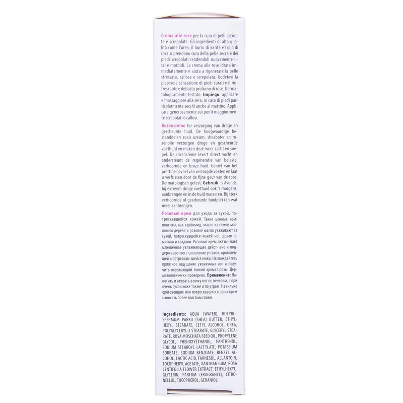 PediBaehr Rose Cream with Urea Foot Care Cream Wild Rose