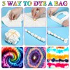 SilTriangle SilTriangle Tie Dye Kit Includes 12 Blank Tote Bags,