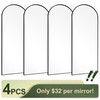 NicBex Arched Full Length Mirror 57"x20"(Each)-4 PCS, Home Gym Mirror,