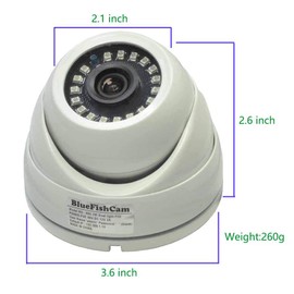 Dome IP Camera 2MP Metal POE Network Camera IR Infrared PoE IP Cam. Waterproof IP66 Indoor/Outdoor P2P Wide Angle 2.8mm Lens (POE)