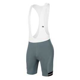 Santic Men's Cycling Bib Shorts 4D Padded Breathable Road Bike Cycling Bibs Biking Bicycle Gel Long Travel Slate Gray