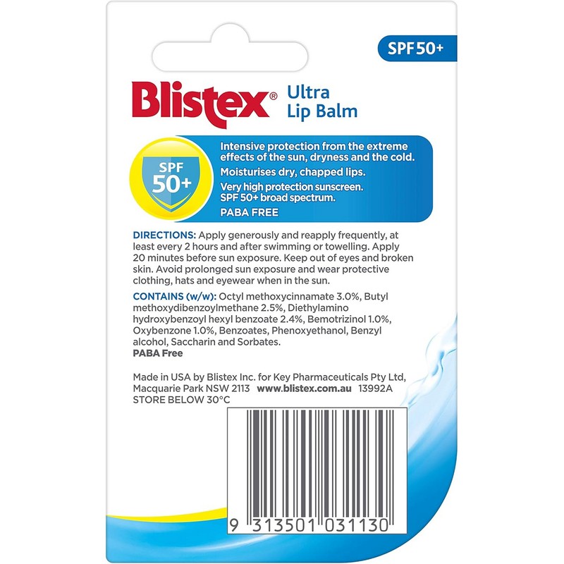 Blistex Lip Balm Ultra SPF 50+
