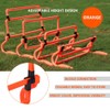 Adjustable Soccer Training Hurdles 5Pcs Speed Equipment, Increase Training Difficulty,