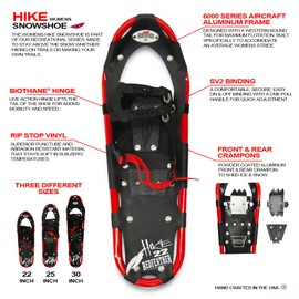 Redfeather Women's 2019 Hike Recreational Series 22, 25, 30 inch Snowshoe Kits