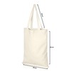 Pack of 10 Long Lasting 100% Cotton Canvas Tote Reusable