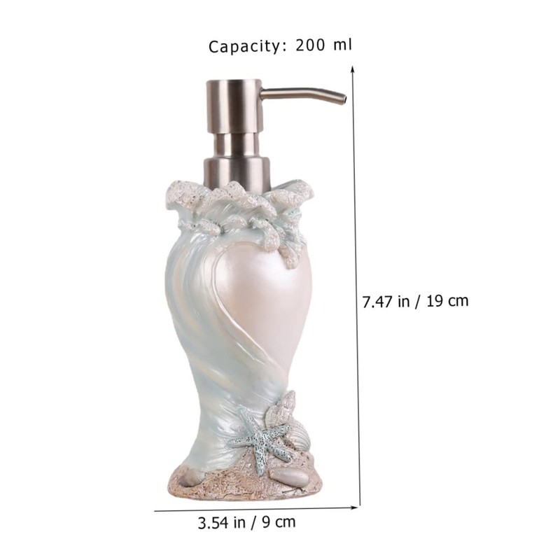 FUNOMOCYA Style Soap Dispenser Refillable Shell Pump Bottle for Liquid