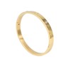Luxury Gold -Plated Stainless Steel with CZ Stone Simple Style