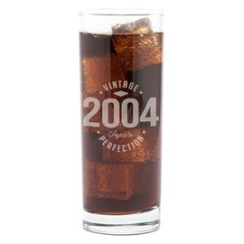 Dust and Things Vintage Aged to Perfection Highball Glass, Engraved Birth Year 1934-2007, 25.5 cm (2004)