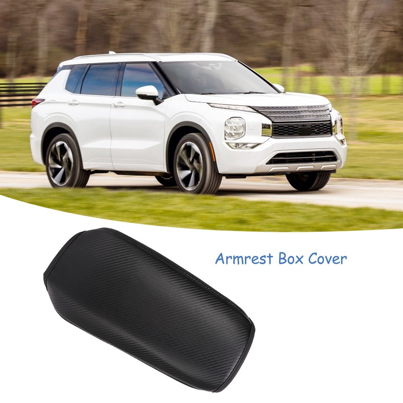 Center Console Armrest Box Cover Artificial Leather Replacement for Outlander