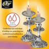 OHR Extra Heavy Disposable Aluminium Foil Candle Holder, Drip Cup