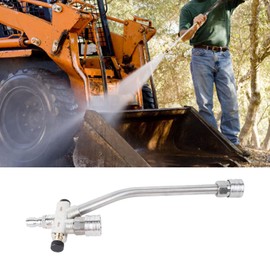 Stainless Steel Foam Cannon Dual Connector for High Pressure Washer Switchable Design Adjustable Regulator Easy Installation, Provides Versatile Compatibility