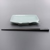 Hasamiyaki 303346C501 Fish Plate (Toto Plate), Square Plate, Aji, Celadon