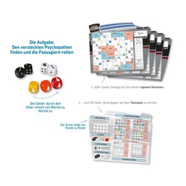 moses. Sebastian Fitzek Killer Cruise - The Dice Game, Innovative Escape Game for Travel, Gripping Roll & Write Adventure for Beginners & Professionals from 12 Years