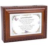 Cottage Garden Granddaughter Woodgrain Rope Trim Music Box Plays Light
