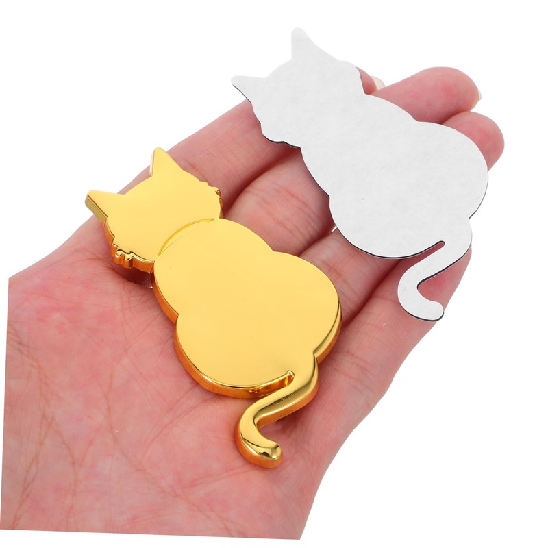 Ciieeo Metal Cat Car Decal Bumper Sticker for Cars Motorcycles