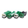 4 Pcs Garbage Truck Toy 1/32 Scale Inertial Drive Sanitation