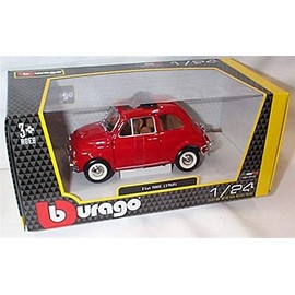 Corgi burago red fiat 500L 1968 car 1:24 scale diecast model