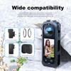 Camera Cage for Insta.360 X5, Magnetic Quick-Release Frame with Side-Window
