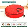 2 Pack 30" Wreath Storage Bags, Heavy Duty Christmas Wreath