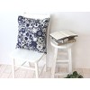 DDintex FLORET LONDON Cushion Cover Small Sass Navy 45x45cm [Liberty