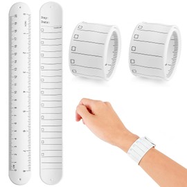 Wearable Memo, Wristband Memo, 2 Pack, Waterproof Notebook, Multiple Use Wrap, Wrap Around Your Arm, Erasable, Portable, Hard to Fall Off