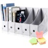 HINATAA 5 x A4 Office Magazine Storage Boxes for Magazines