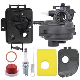 Bynor 799583 Carburetor Kits with 799579 Air Filter, 595660 Air Cover, 595663 Air Filter Base for B&S 593261 595656 591979 Engines 450E 500E 550E 550EX Series 125cc 140cc Lawnmower Equipment Engine