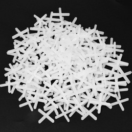 300PCS Tile Spacers,Tile spacers 2mm, Plastic Cross Tile Gasket,Tile Spacers,2mm Tile spacers for Accurate Tile Positioning DIY Paving Tiling Wall Tiler Garden Slabs(White)