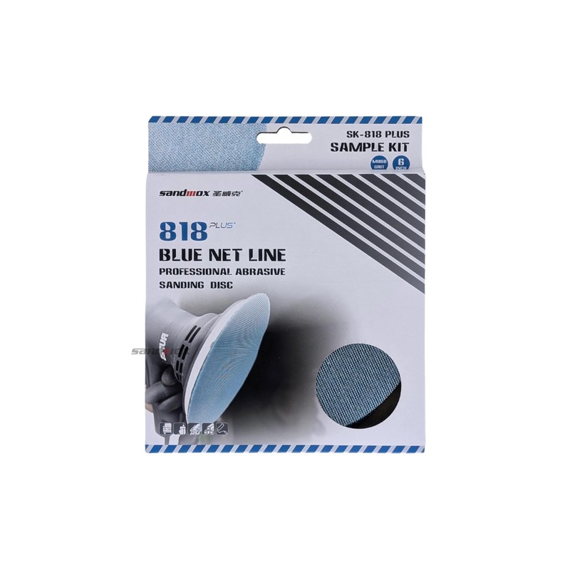 Sandwox 818 Blue Net Diameter 150 mm Sanding Disc Set